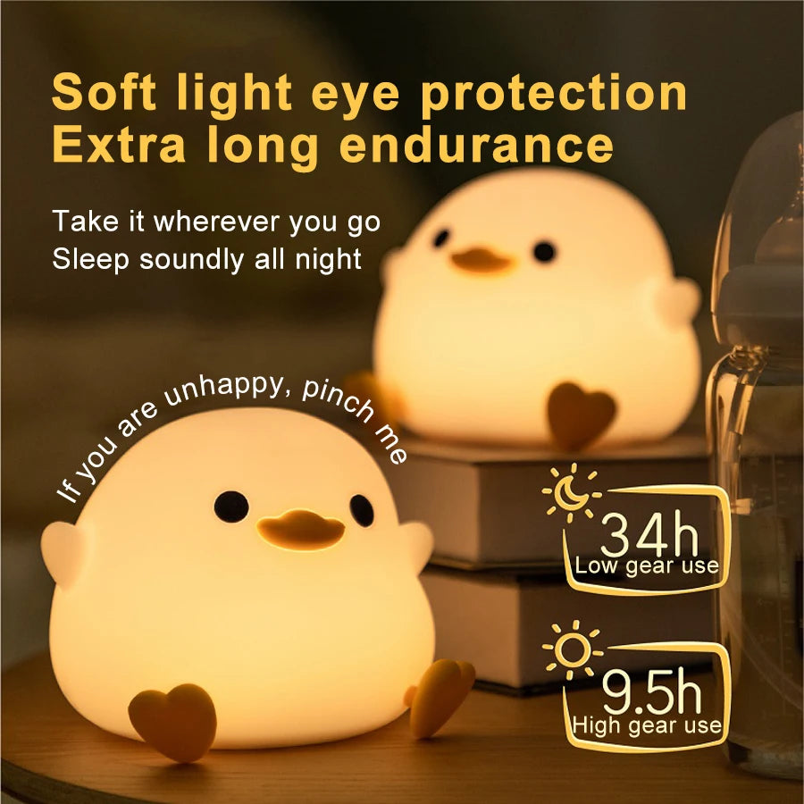 Cute Duck Silicone Lamp