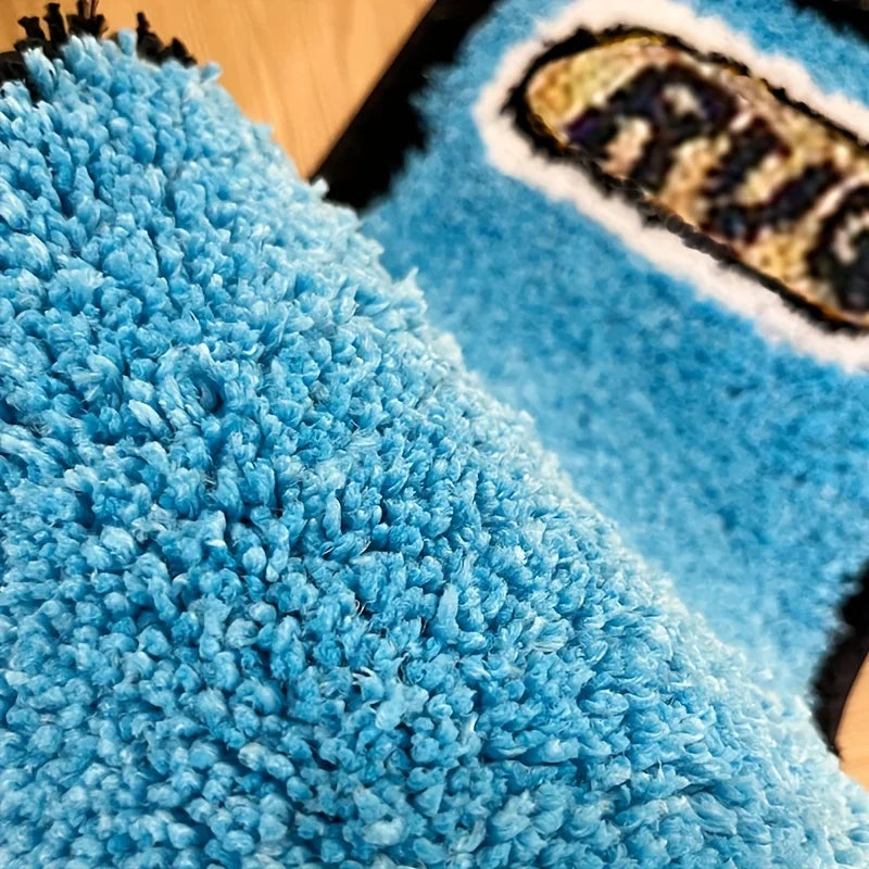 Blue Lighter Tufted Rug