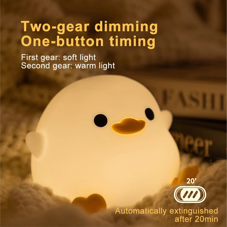 Cute Duck Silicone Lamp