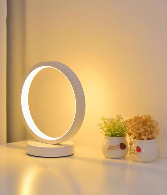 Simple Circular Ring Table Lamp